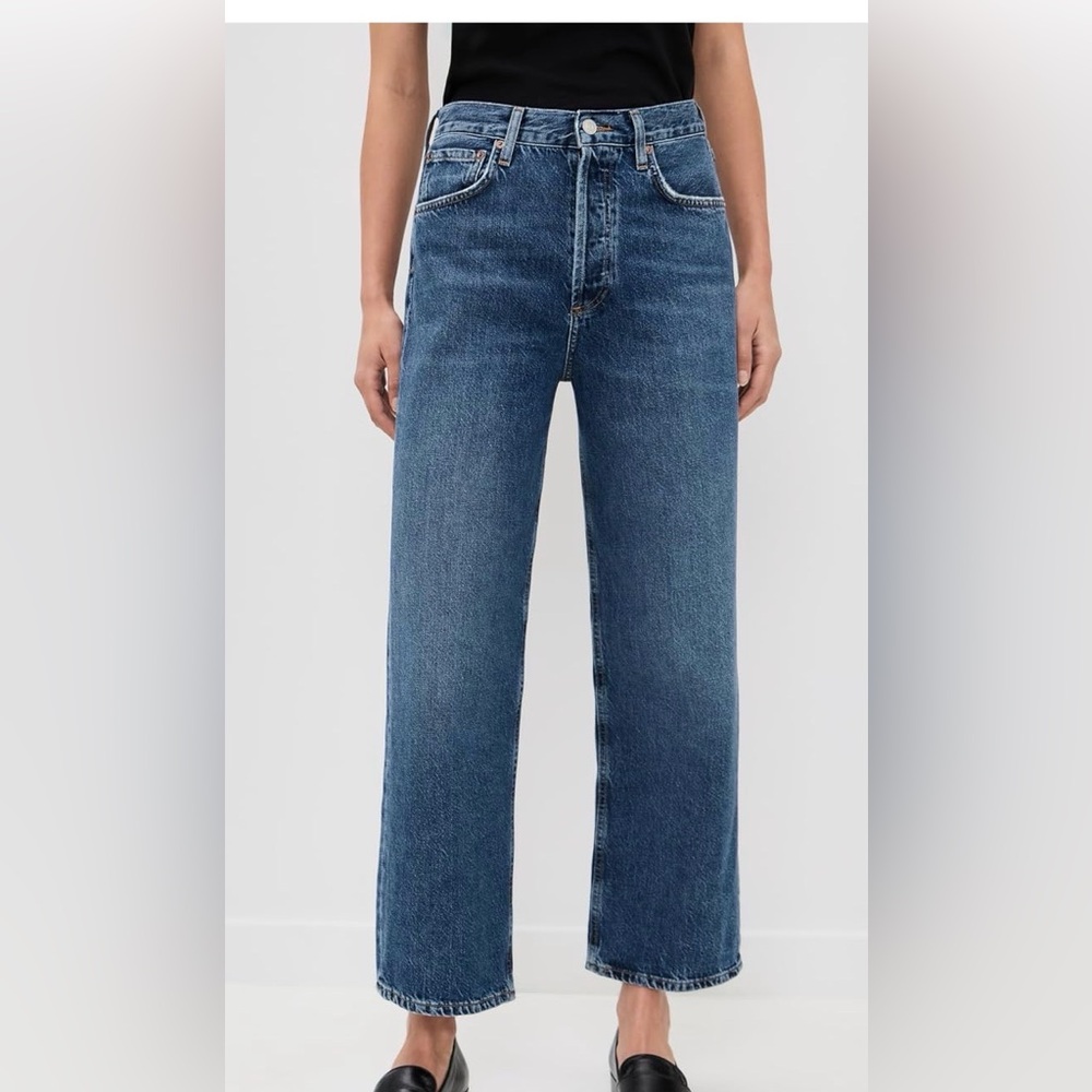Agolde Ren high waist ankle wide leg jean - in Control -like new